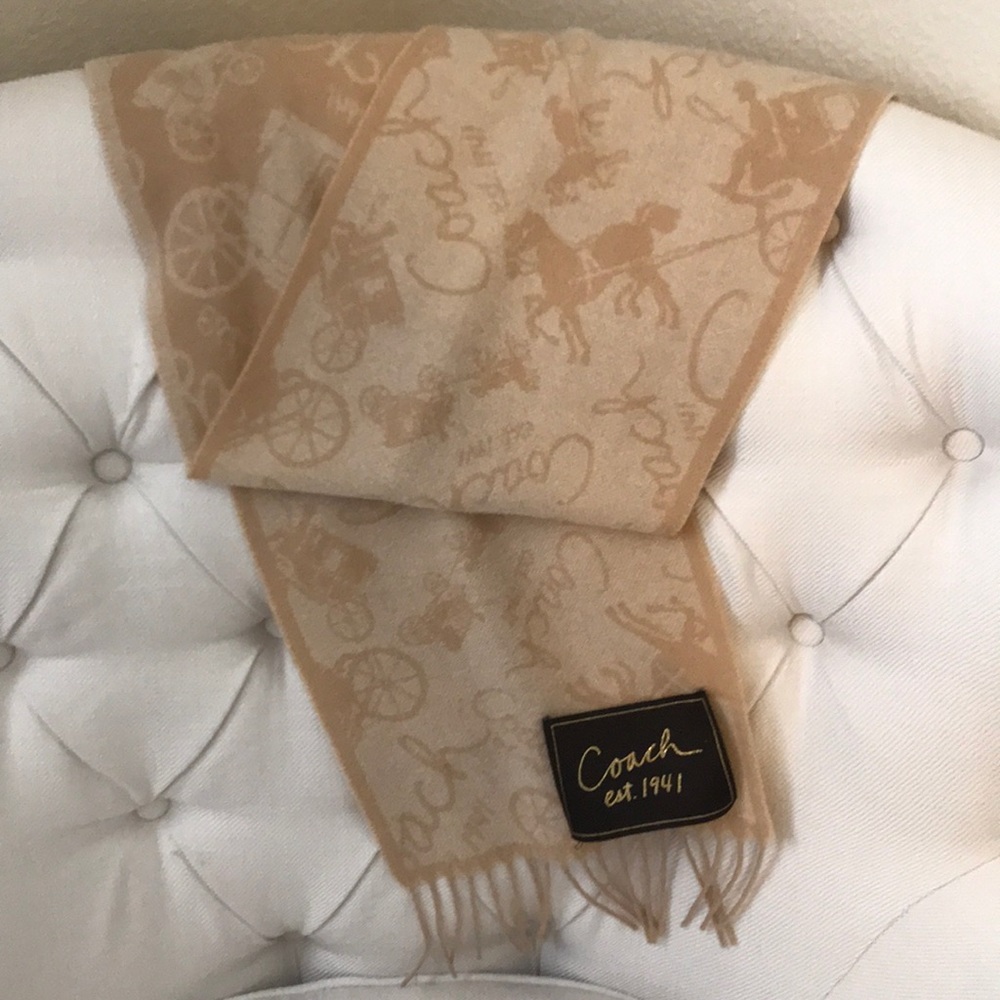 Gorgeous and warm Coach scarf